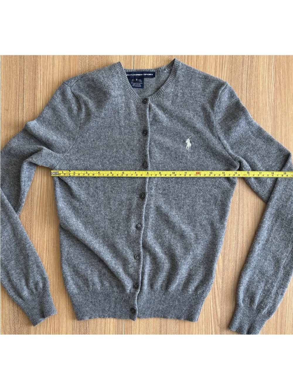 Ralph Lauren Sport Merino Wool Cashmere Blend Cardigan Sweater Button Up Wmns XS - Picture 4 of 8